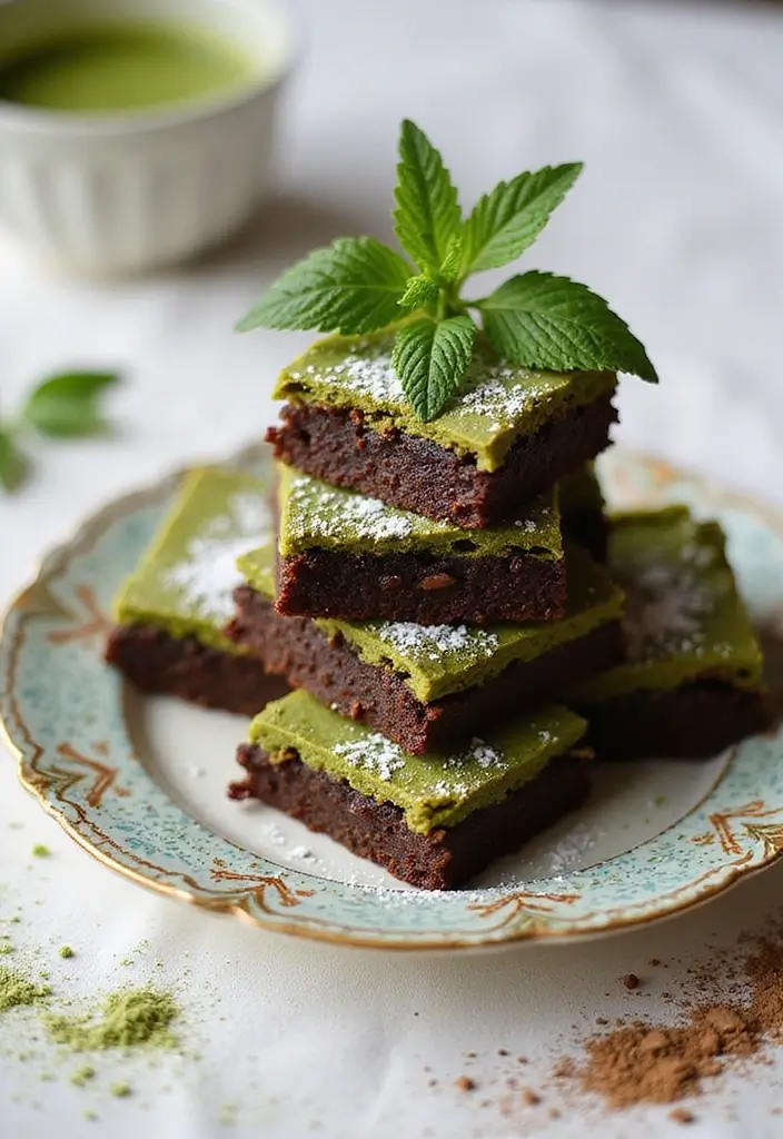 25 Matcha Green Tea Baking Recipes for Sweet Moments 8 25 Matcha Green Tea Baking Recipes for Sweet Moments - 2. Matcha Green Tea Brownies