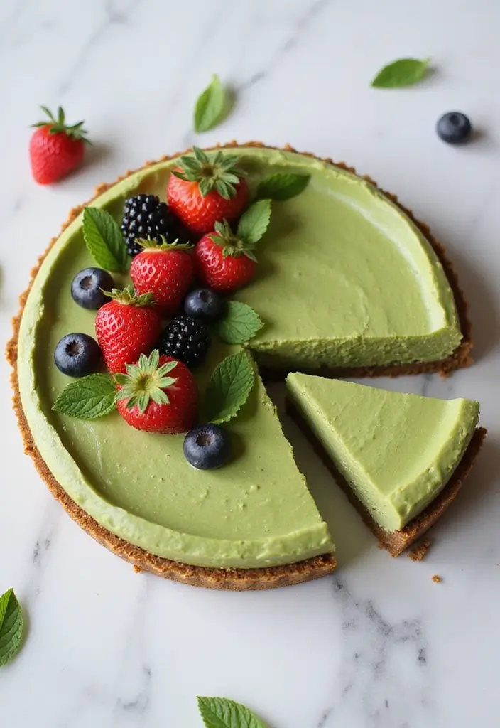 25 Matcha Green Tea Baking Recipes for Sweet Moments 29 25 Matcha Green Tea Baking Recipes for Sweet Moments - 5. No-Bake Matcha Cheesecake