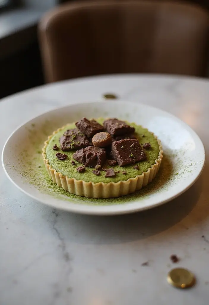 25 My Cafe Game Tea Recipes You Can Try at Home 76 25 My Cafe Game Tea Recipes You Can Try at Home - 12. Chocolate Matcha Tart
