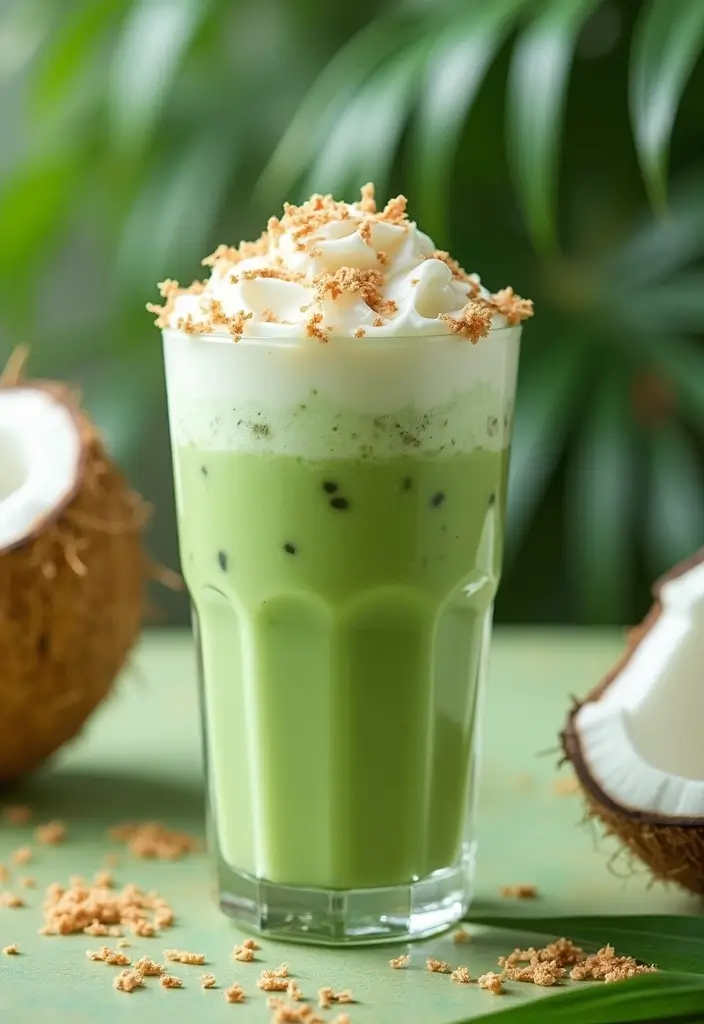 25 My Cafe Game Tea Recipes You Can Try at Home 27 25 My Cafe Game Tea Recipes You Can Try at Home - 5. Coconut Green Tea Frappe