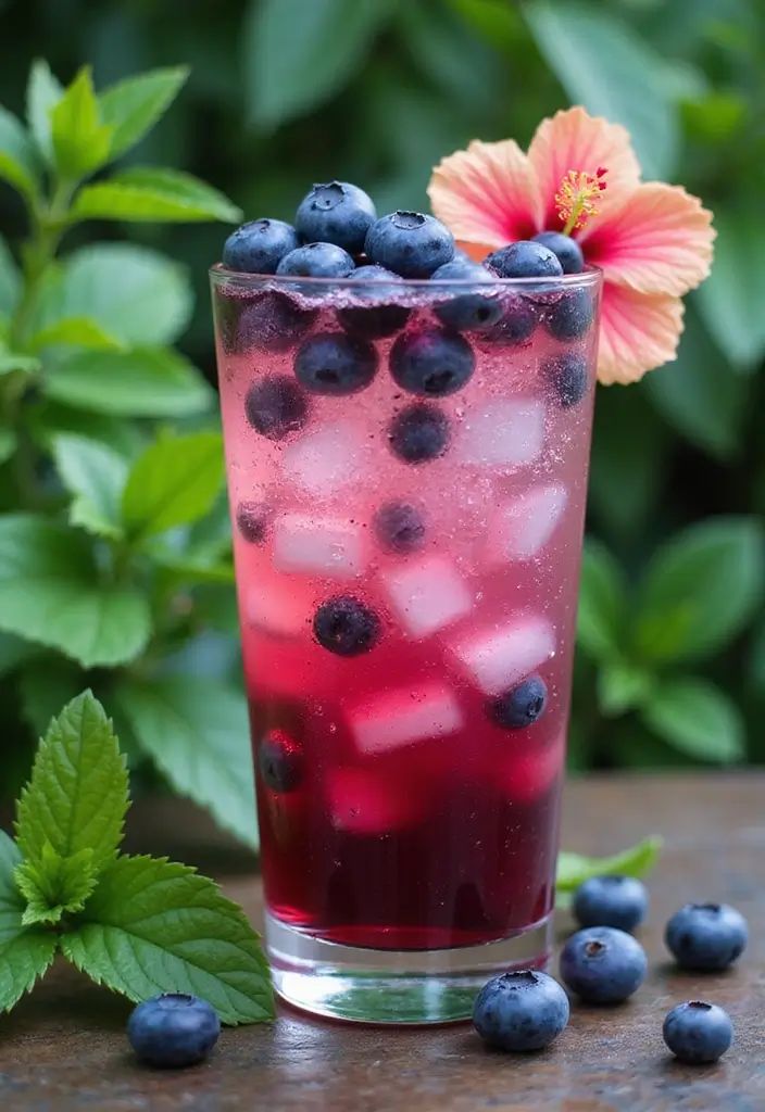 25 My Cafe Game Tea Recipes You Can Try at Home 48 25 My Cafe Game Tea Recipes You Can Try at Home - 8. Blueberry Hibiscus Cooler