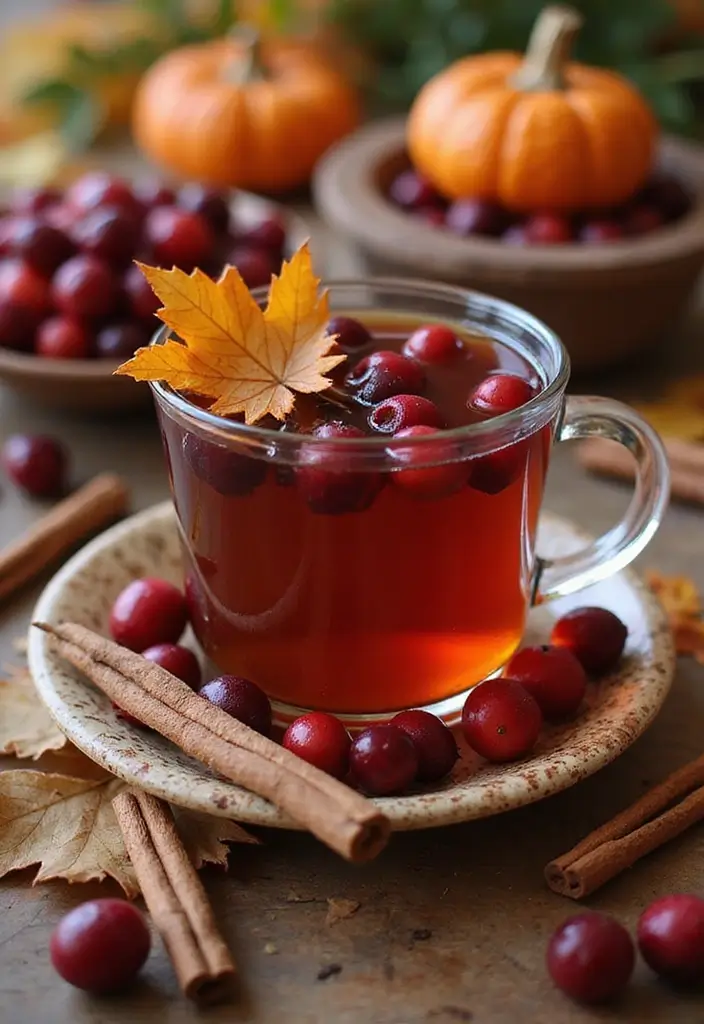 25 Relaxing Tea Recipes for Cozy Fall Evenings 113 25 Relaxing Tea Recipes for Cozy Fall Evenings - 17. Spiced Cranberry Tea