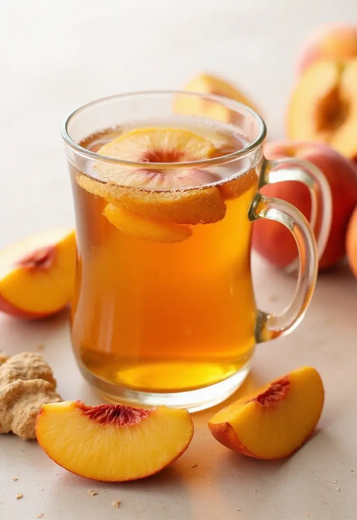 25 Relaxing Tea Recipes for Cozy Fall Evenings 120 25 Relaxing Tea Recipes for Cozy Fall Evenings - 18. Ginger Peach Tea
