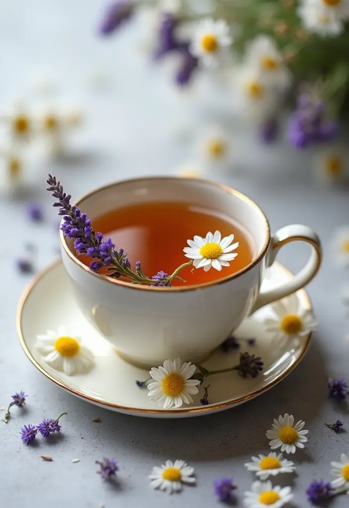 25 Relaxing Tea Recipes for Cozy Fall Evenings 29 25 Relaxing Tea Recipes for Cozy Fall Evenings - 5. Lavender Chamomile Calm
