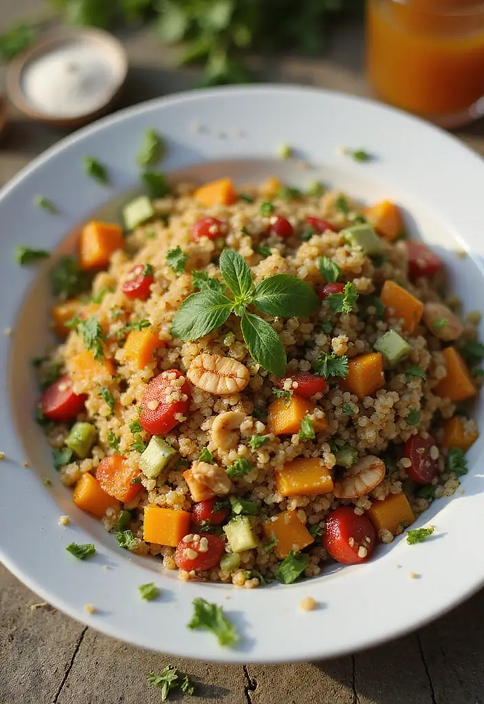 25 Spice and Tea Exchange Recipes for Tea Enthusiasts 111 25 Spice and Tea Exchange Recipes for Tea Enthusiasts - 17. Spiced Quinoa Salad with Herbal Tea Dressing