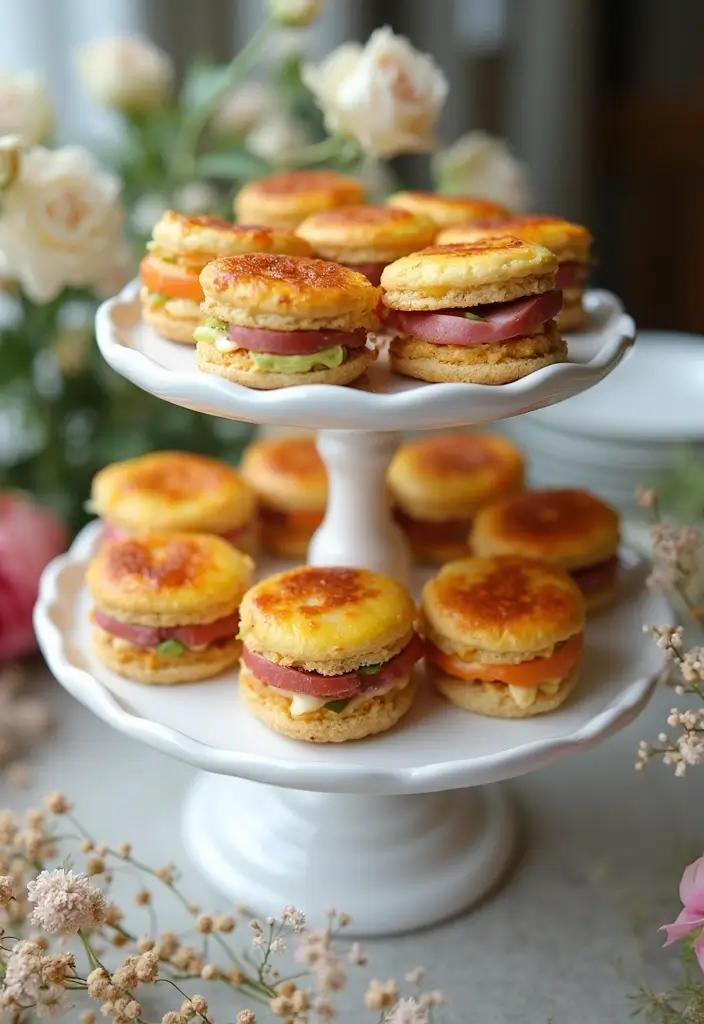25 Tea Party Sandwich Recipes for Elegant Gatherings 62 25 Tea Party Sandwich Recipes for Elegant Gatherings - 10. Mini Quiche Sandwiches