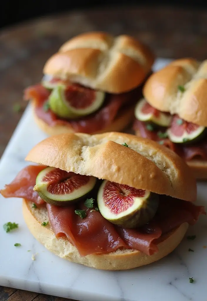 25 Tea Party Sandwich Recipes for Elegant Gatherings 69 25 Tea Party Sandwich Recipes for Elegant Gatherings - 11. Prosciutto and Fig Sandwiches