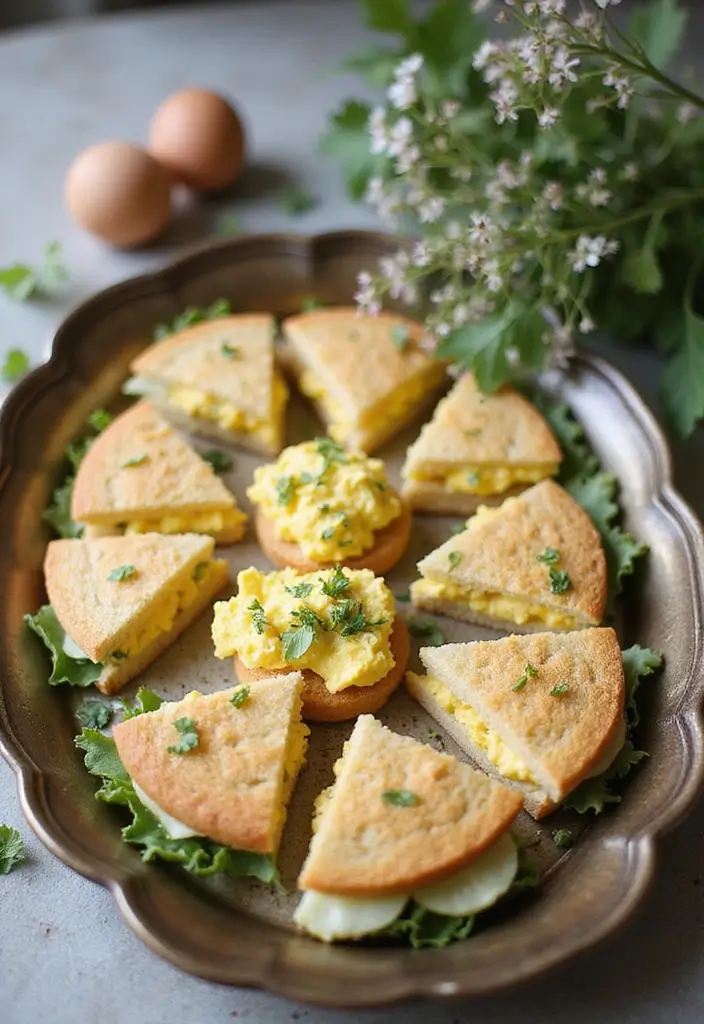 25 Tea Party Sandwich Recipes for Elegant Gatherings 8 25 Tea Party Sandwich Recipes for Elegant Gatherings - 2. Egg Salad Finger Sandwiches