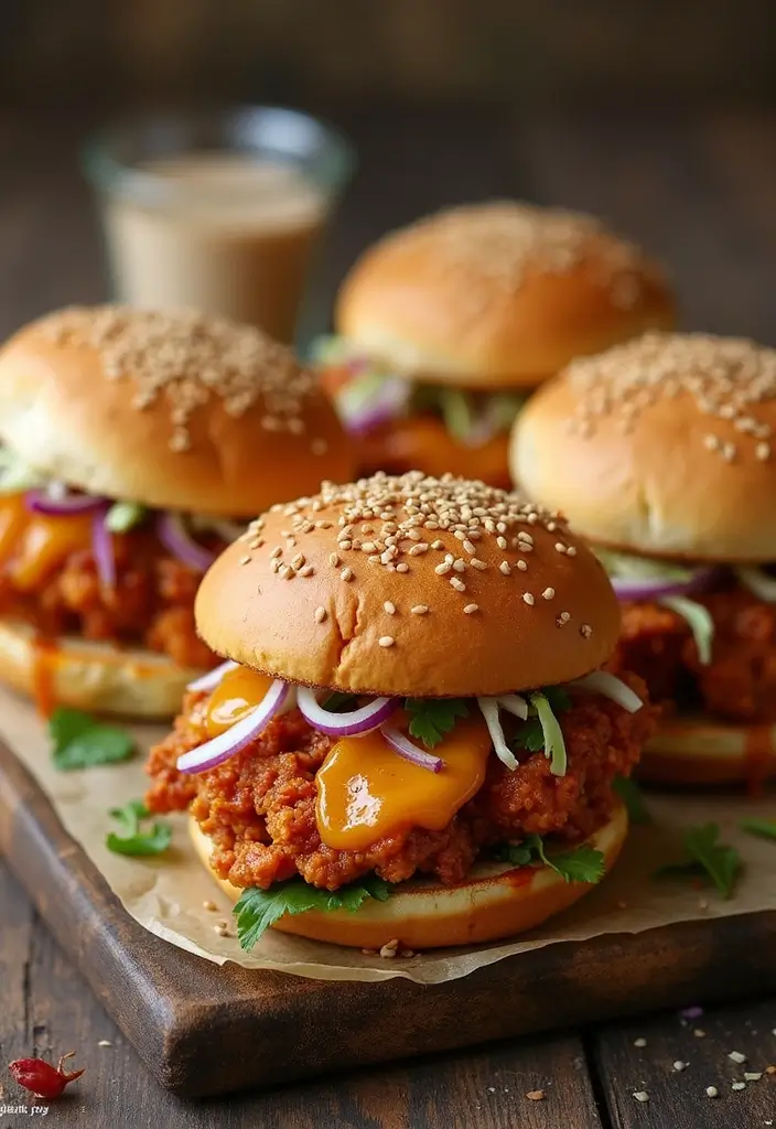 25 Tea Party Sandwich Recipes for Elegant Gatherings 147 25 Tea Party Sandwich Recipes for Elegant Gatherings - 23. Sweet and Spicy Chicken Sandwiches
