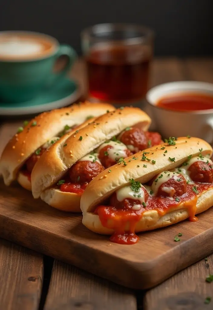 25 Tea Party Sandwich Recipes for Elegant Gatherings 154 25 Tea Party Sandwich Recipes for Elegant Gatherings - 24. Meatball Sub Sandwiches