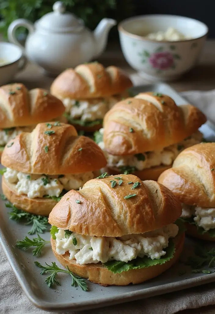 25 Tea Party Sandwich Recipes for Elegant Gatherings 36 25 Tea Party Sandwich Recipes for Elegant Gatherings - 6. Chicken Salad Sandwiches