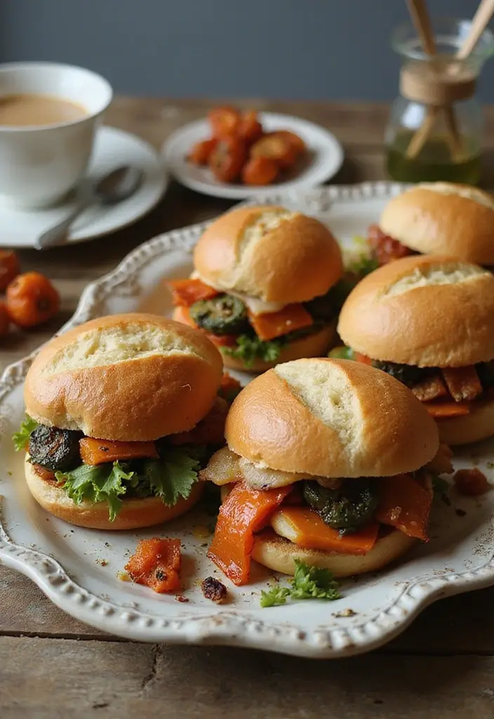 25 Tea Party Sandwich Recipes for Elegant Gatherings 55 25 Tea Party Sandwich Recipes for Elegant Gatherings - 9. Roasted Vegetable Sandwiches