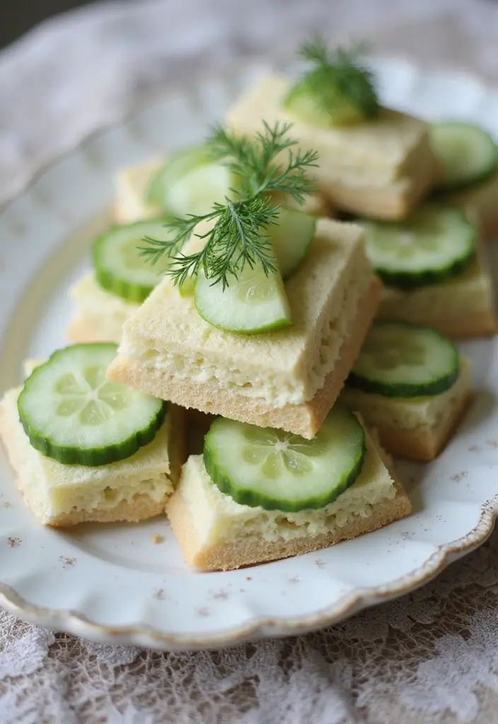 25 Tea Sandwich Recipes for Bridal Showers and Parties 1 25 Tea Sandwich Recipes for Bridal Showers and Parties - 1. Classic Cucumber Sandwiches