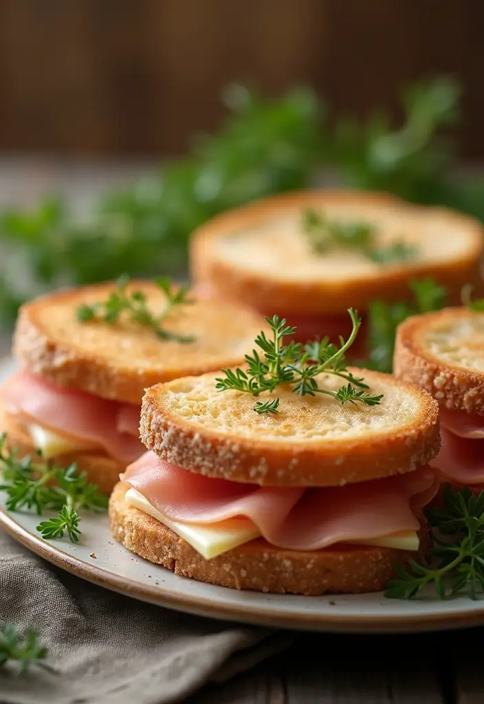 25 Tea Sandwich Recipes for Bridal Showers and Parties 74 25 Tea Sandwich Recipes for Bridal Showers and Parties - 12. Classic Ham and Cheese Sandwiches