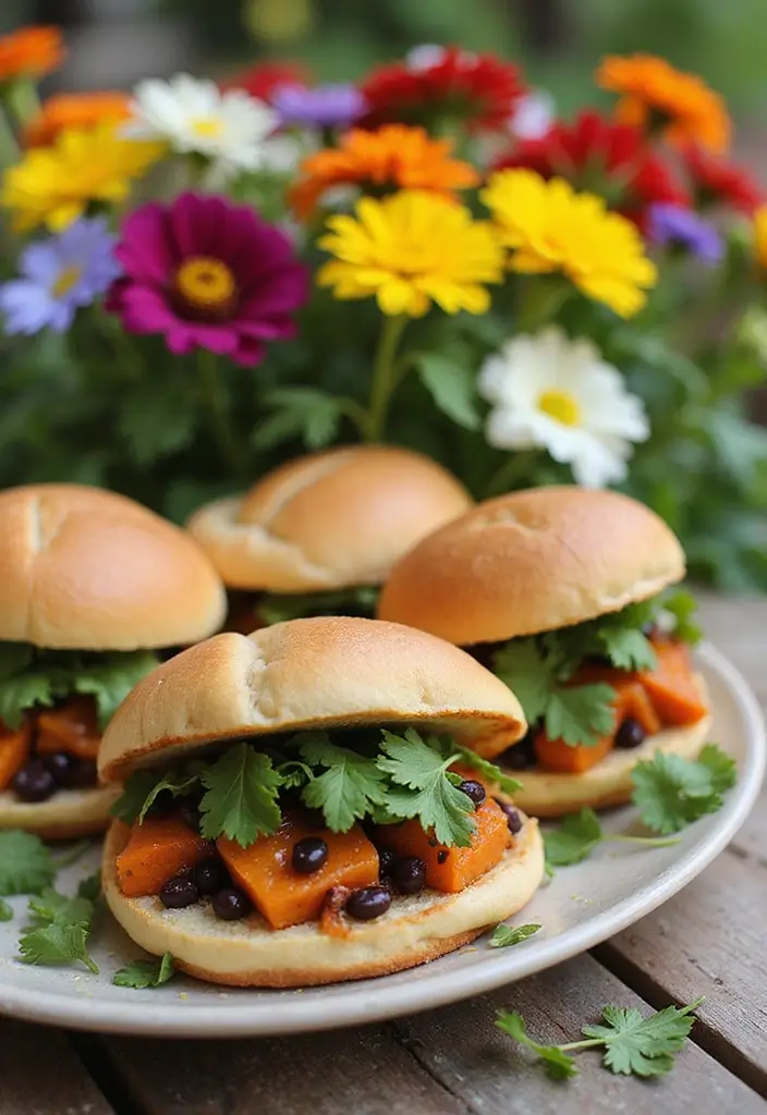 25 Tea Sandwich Recipes for Bridal Showers and Parties 138 25 Tea Sandwich Recipes for Bridal Showers and Parties - 22. Sweet Potato and Black Bean Sandwiches
