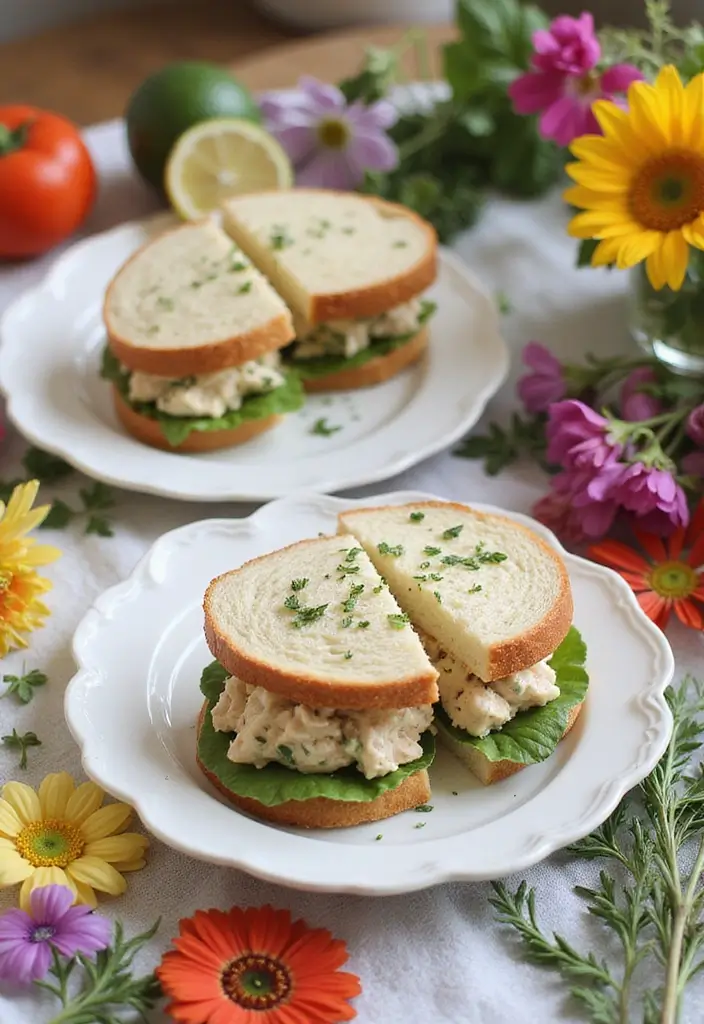 25 Tea Sandwich Recipes for Bridal Showers and Parties 22 25 Tea Sandwich Recipes for Bridal Showers and Parties - 4. Chicken Salad Tea Sandwiches