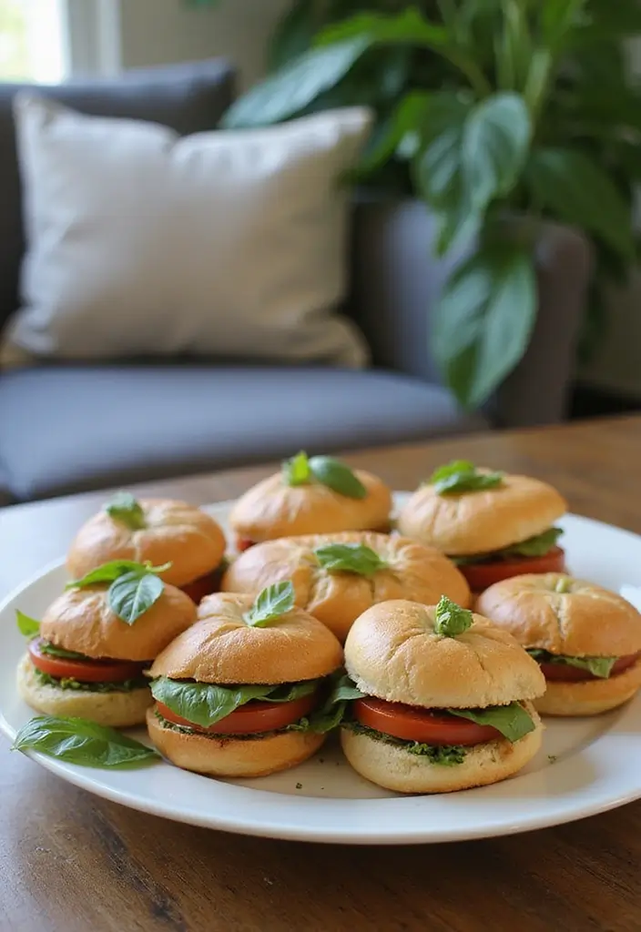 25 Tea Sandwich Recipes for Bridal Showers and Parties 27 25 Tea Sandwich Recipes for Bridal Showers and Parties - 5. Tomato Basil Mini Sandwiches