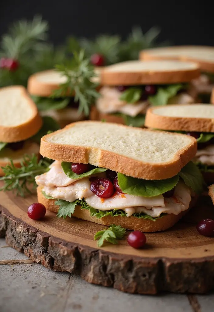 25 Tea Sandwich Recipes for Bridal Showers and Parties 53 25 Tea Sandwich Recipes for Bridal Showers and Parties - 9. Turkey and Cranberry Sandwiches