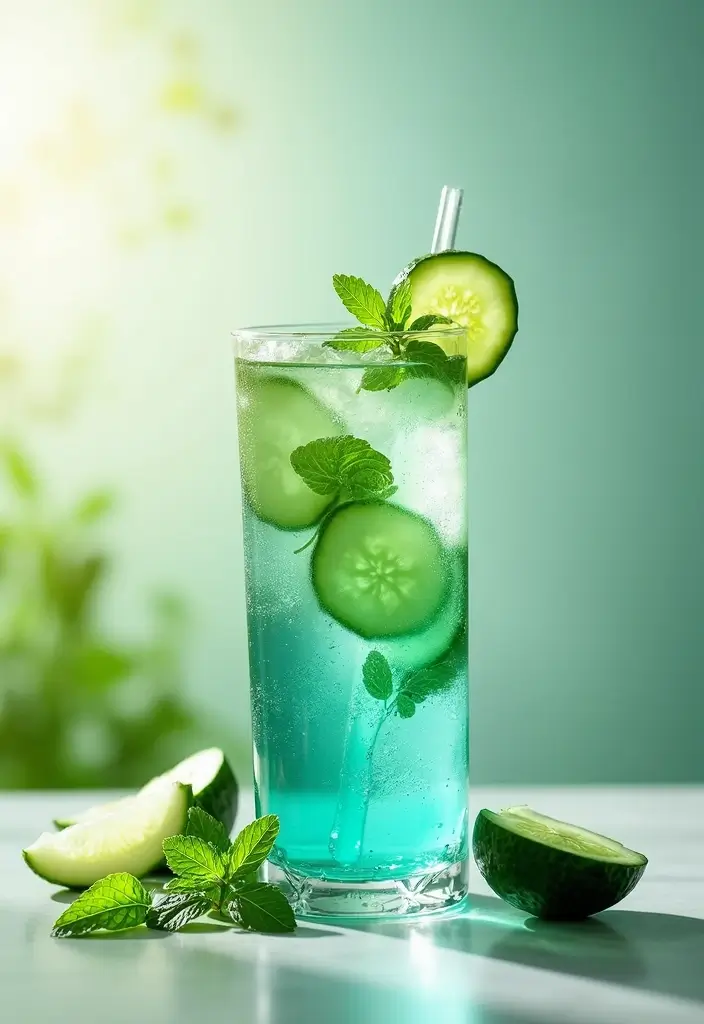30 Blue Blast Herbalife Tea Recipes Full of Energy 155 30 Blue Blast Herbalife Tea Recipes Full of Energy - 27. Cucumber Mint Blue Herbalife Tea