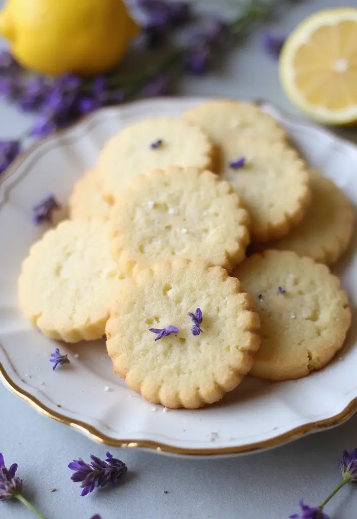 30 Elegant Vegan Tea Party Dessert Recipes to Impress Your Guests 1 30 Elegant Vegan Tea Party Dessert Recipes to Impress Your Guests - 1. Lavender Lemon Shortbread Cookies