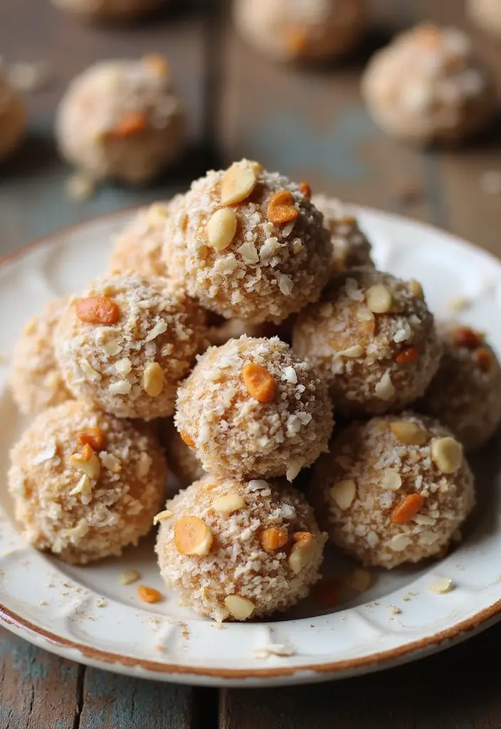 30 Elegant Vegan Tea Party Dessert Recipes to Impress Your Guests 60 30 Elegant Vegan Tea Party Dessert Recipes to Impress Your Guests - 10. Carrot Cake Energy Bites