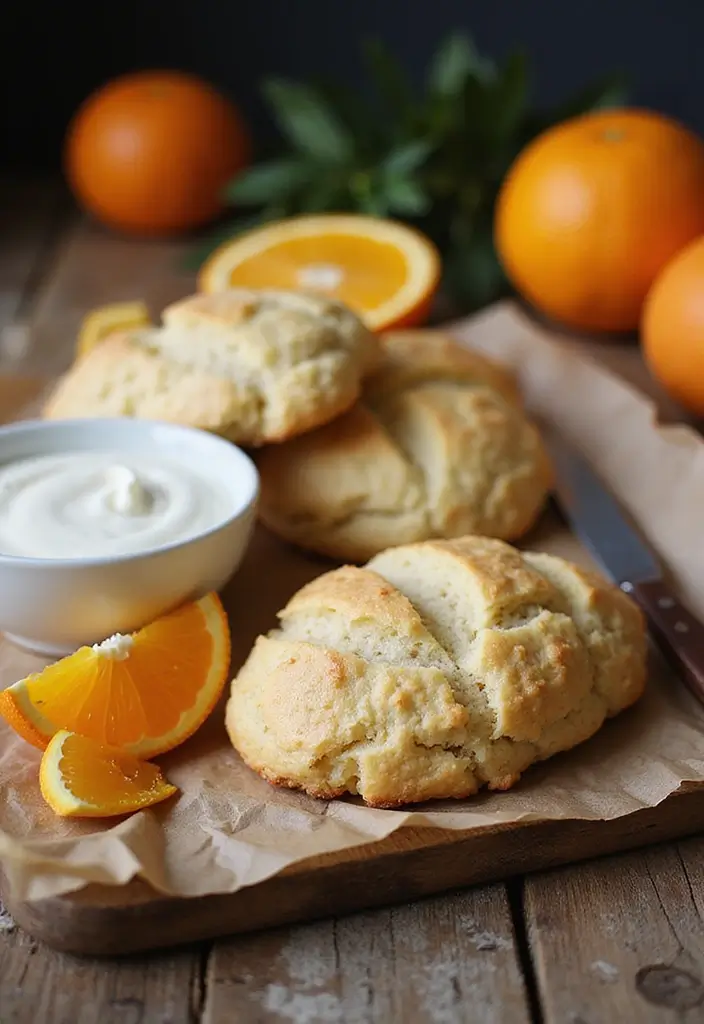 30 Elegant Vegan Tea Party Dessert Recipes to Impress Your Guests 74 30 Elegant Vegan Tea Party Dessert Recipes to Impress Your Guests - 12. Orange Scones with Vegan Cream