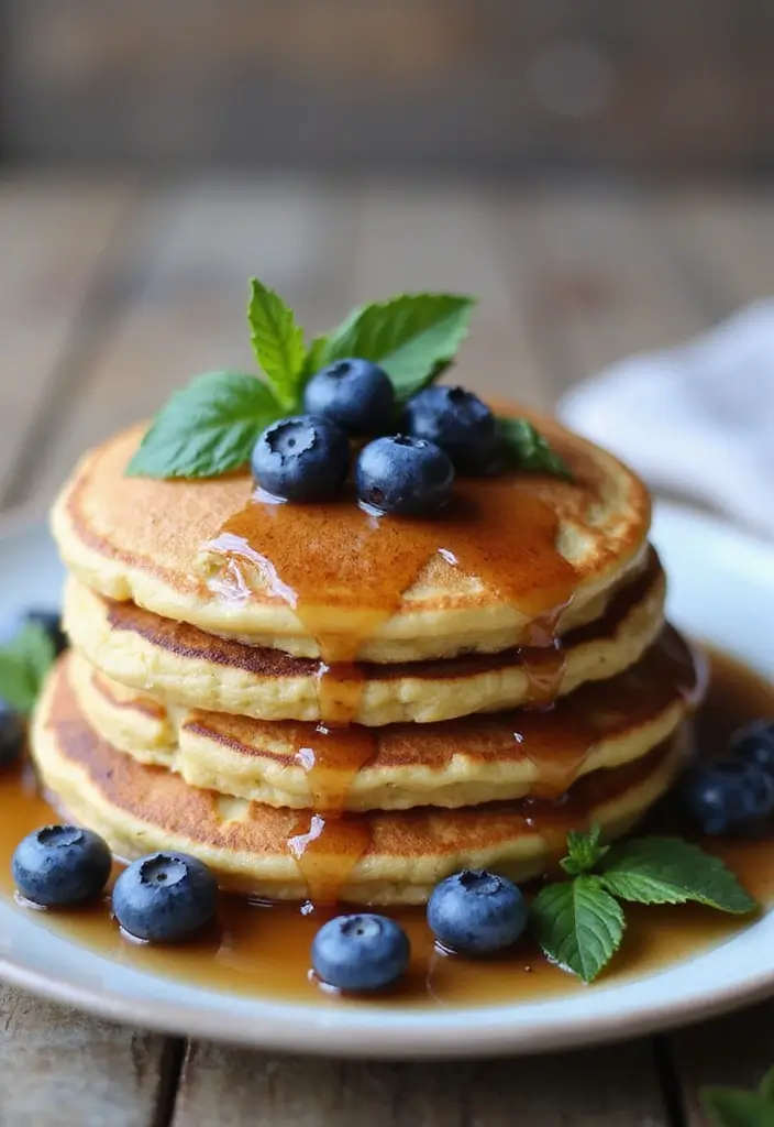 30 Elegant Vegan Tea Party Dessert Recipes to Impress Your Guests 109 30 Elegant Vegan Tea Party Dessert Recipes to Impress Your Guests - 17. Blueberry Vegan Pancakes