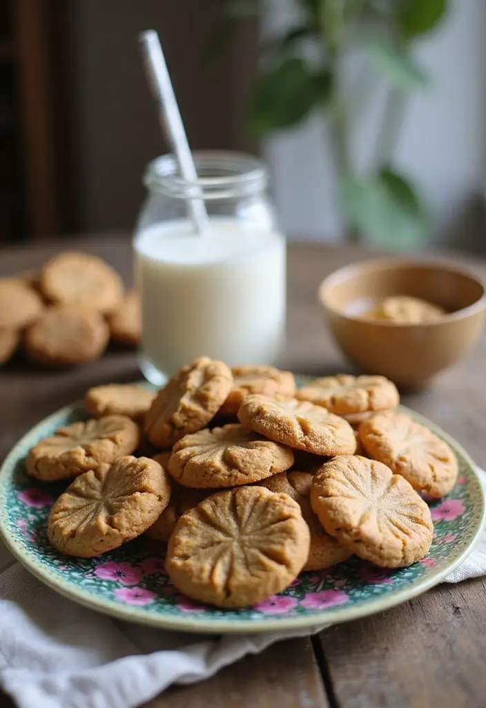 30 Elegant Vegan Tea Party Dessert Recipes to Impress Your Guests 135 30 Elegant Vegan Tea Party Dessert Recipes to Impress Your Guests - 21. Vegan Peanut Butter Cookies