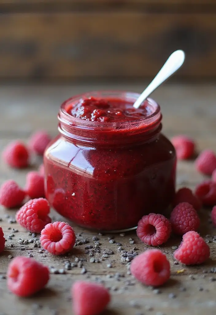 30 Elegant Vegan Tea Party Dessert Recipes to Impress Your Guests 156 30 Elegant Vegan Tea Party Dessert Recipes to Impress Your Guests - 24. Raspberry Chia Jam