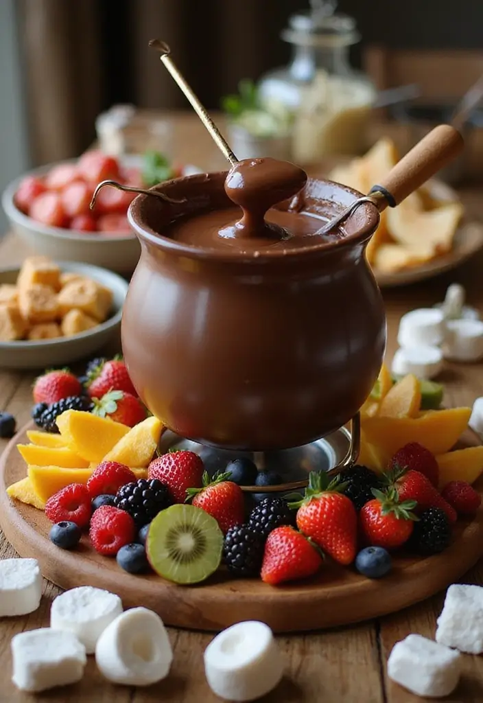 30 Elegant Vegan Tea Party Dessert Recipes to Impress Your Guests 170 30 Elegant Vegan Tea Party Dessert Recipes to Impress Your Guests - 26. Vegan Chocolate Fondue