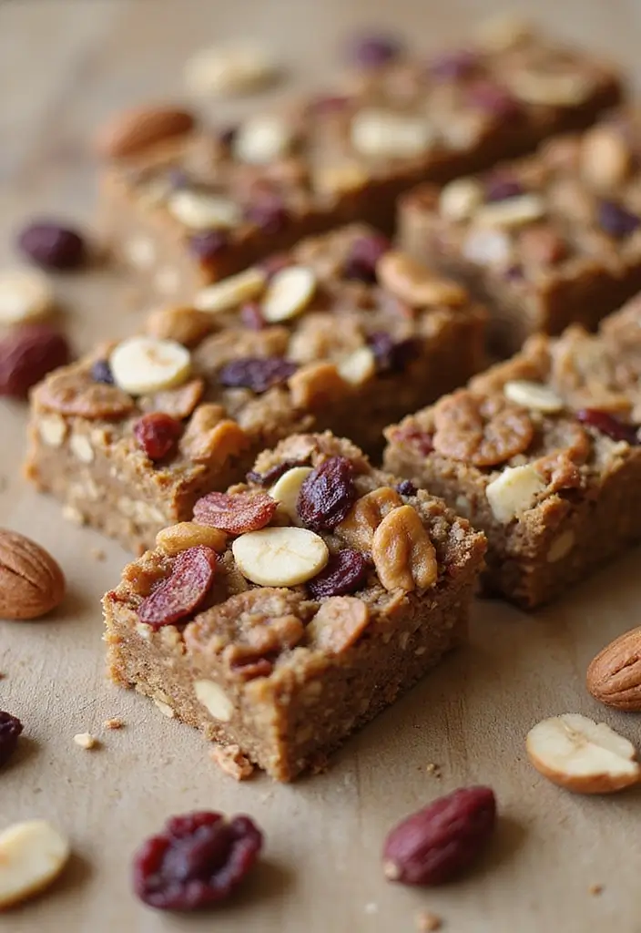 30 Elegant Vegan Tea Party Dessert Recipes to Impress Your Guests 184 30 Elegant Vegan Tea Party Dessert Recipes to Impress Your Guests - 28. Nutty Trail Mix Bars