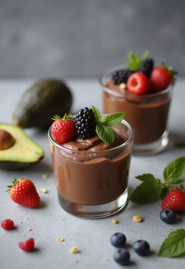 30 Elegant Vegan Tea Party Dessert Recipes to Impress Your Guests 36 30 Elegant Vegan Tea Party Dessert Recipes to Impress Your Guests - 6. Chocolate Avocado Mousse