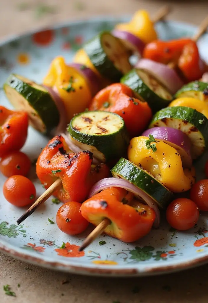 30 Gluten-Free High Tea Recipes for Elegant Gatherings 83 30 Gluten-Free High Tea Recipes for Elegant Gatherings - 13. Grilled Vegetable Skewers