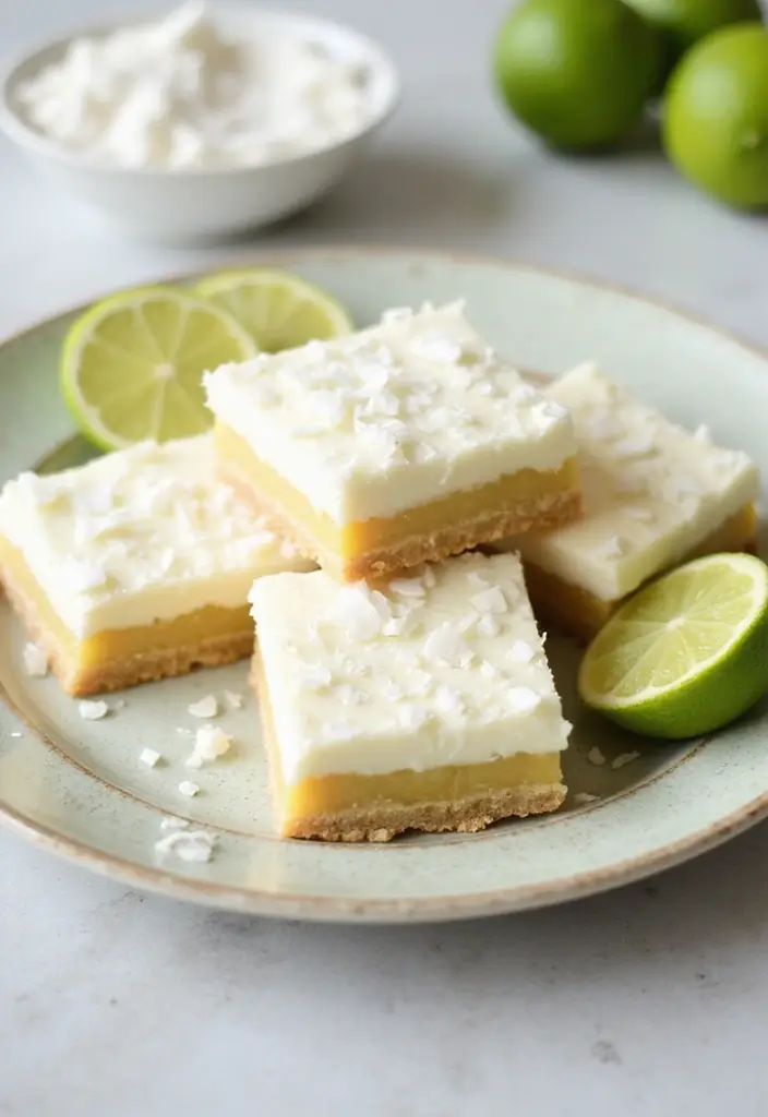 30 Gluten-Free High Tea Recipes for Elegant Gatherings 140 30 Gluten-Free High Tea Recipes for Elegant Gatherings - 22. Coconut Lime Bars
