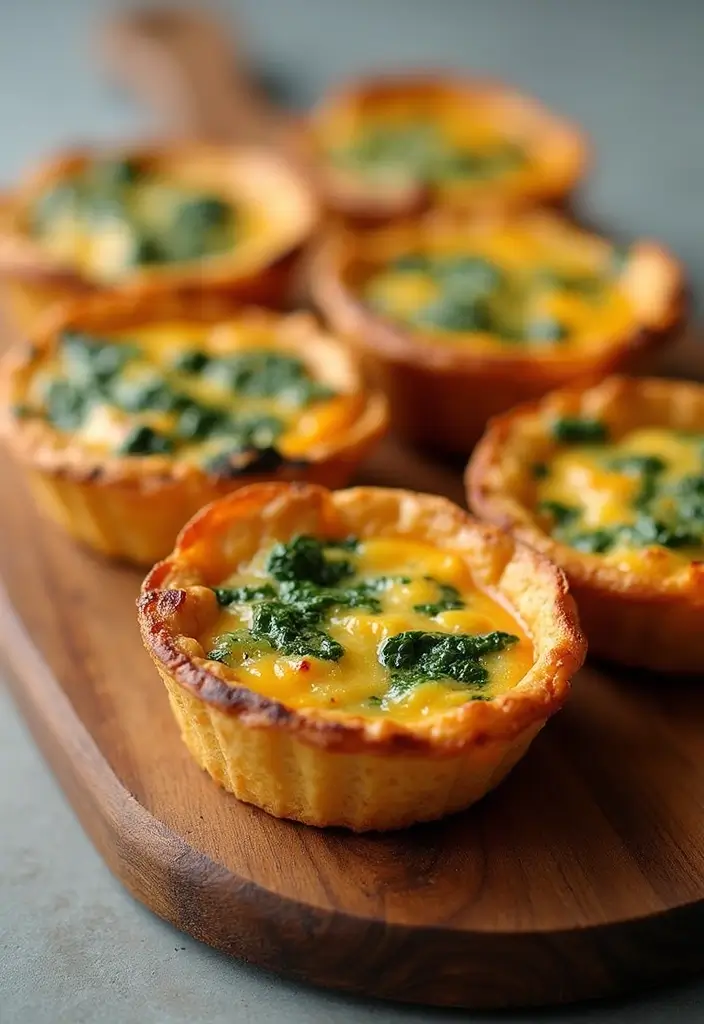 30 Gluten-Free High Tea Recipes for Elegant Gatherings 27 30 Gluten-Free High Tea Recipes for Elegant Gatherings - 5. Sweet Potato and Spinach Quiches