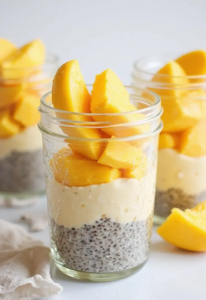 30 Gluten-Free High Tea Recipes for Elegant Gatherings 55 30 Gluten-Free High Tea Recipes for Elegant Gatherings - 9. Mango Coconut Chia Pudding