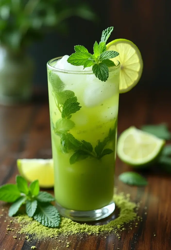 30 Green Tea Alcohol Drink Recipes for Unique Cocktails 1 30 Green Tea Alcohol Drink Recipes for Unique Cocktails - 1. Matcha Mojito Madness