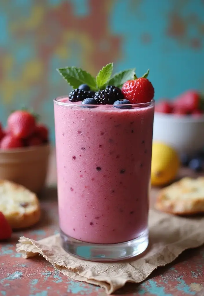 30 Green Tea Alcohol Drink Recipes for Unique Cocktails 142 30 Green Tea Alcohol Drink Recipes for Unique Cocktails - 22. Green Tea and Berry Smoothie Cocktail