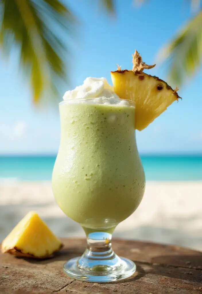 30 Green Tea Alcohol Drink Recipes for Unique Cocktails 161 30 Green Tea Alcohol Drink Recipes for Unique Cocktails - 25. Matcha Pina Colada