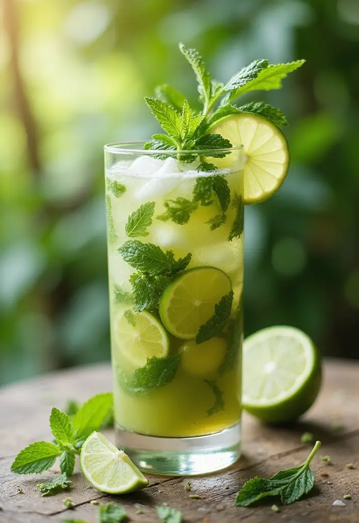 30 Green Tea Alcohol Drink Recipes for Unique Cocktails 189 30 Green Tea Alcohol Drink Recipes for Unique Cocktails - 29. Green Tea Coconut Mojito