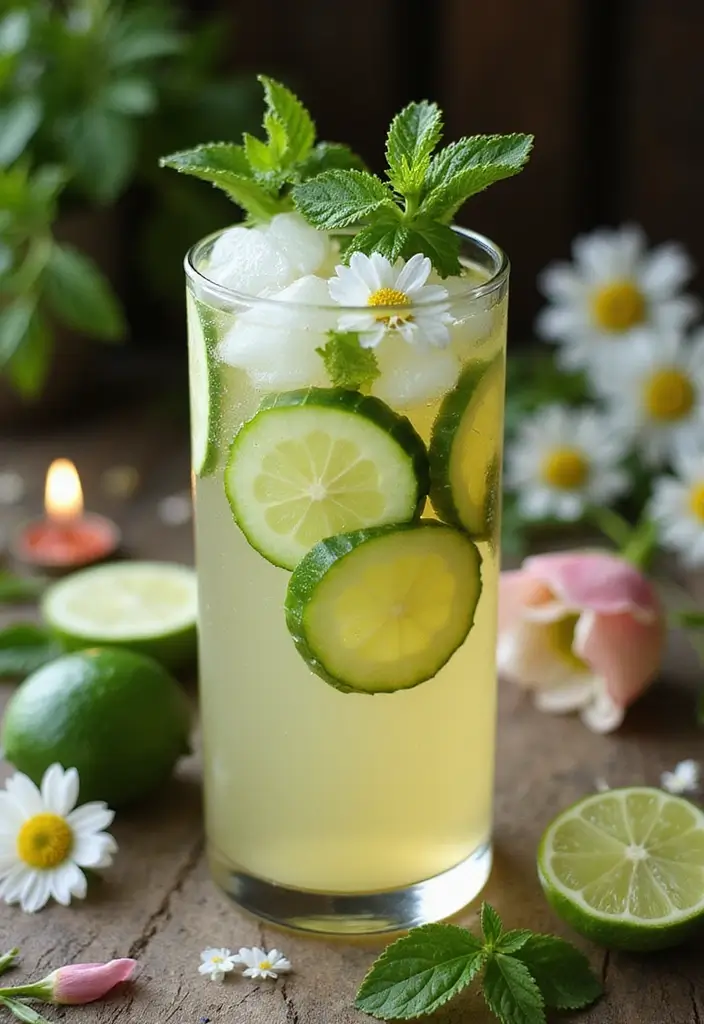 30 Green Tea Alcohol Drink Recipes for Unique Cocktails 41 30 Green Tea Alcohol Drink Recipes for Unique Cocktails - 7. Herbal Green Tea and Elderflower Spritz