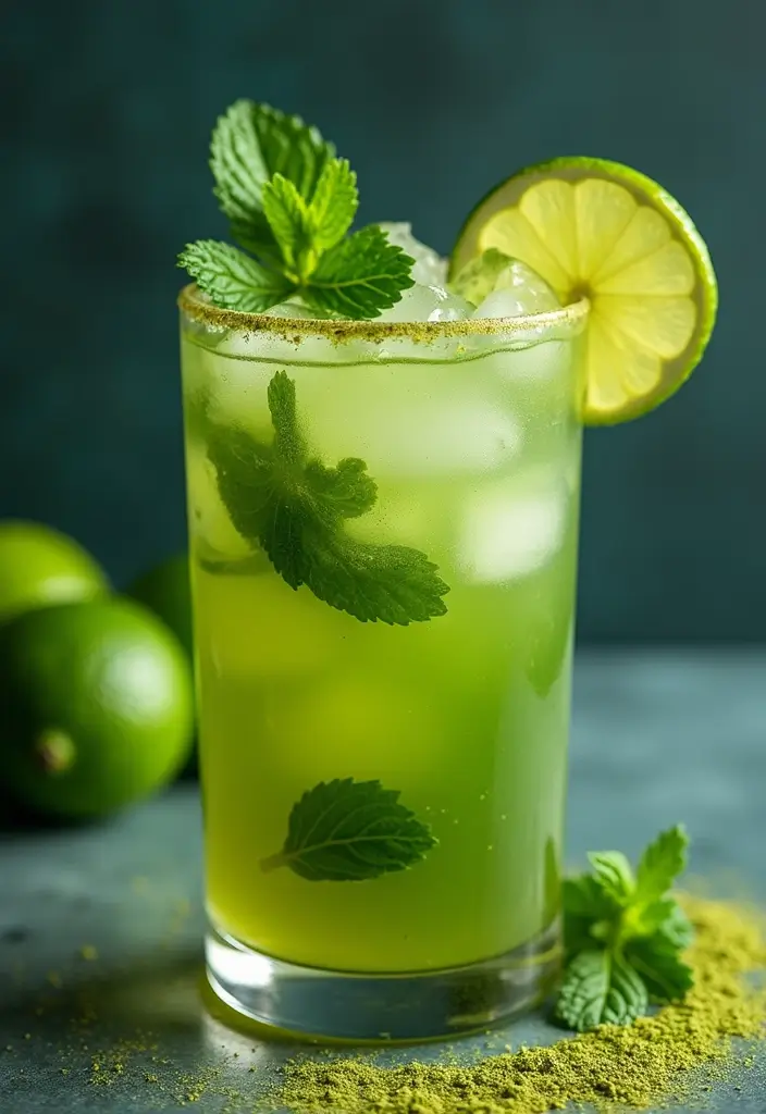 30 Green Tea Cocktail Recipes for Refreshing Evenings 1 30 Green Tea Cocktail Recipes for Refreshing Evenings - 1. Matcha Mint Mojito