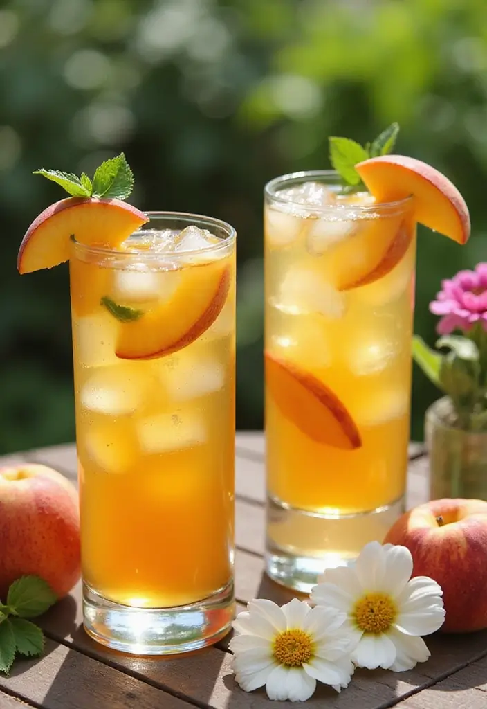 30 Green Tea Cocktail Recipes for Refreshing Evenings 149 30 Green Tea Cocktail Recipes for Refreshing Evenings - 23. Green Tea and Peach Cocktail