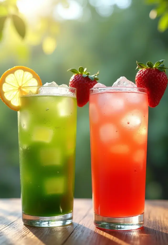 30 Green Tea Cocktail Recipes for Refreshing Evenings 175 30 Green Tea Cocktail Recipes for Refreshing Evenings - 27. Green Tea and Strawberry Lemonade