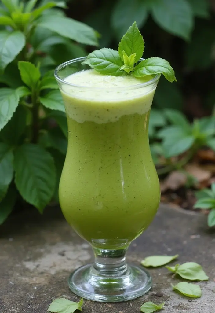 30 Green Tea Cocktail Recipes for Refreshing Evenings 187 30 Green Tea Cocktail Recipes for Refreshing Evenings - 29. Matcha Basil Smash