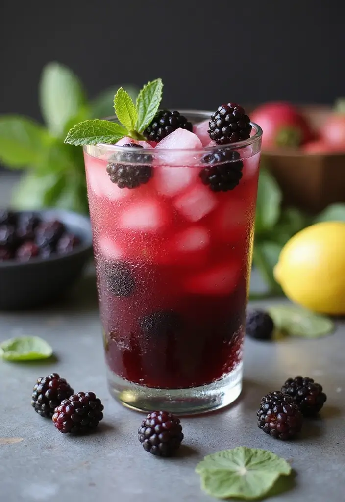 30 Green Tea Cocktail Recipes for Refreshing Evenings 194 30 Green Tea Cocktail Recipes for Refreshing Evenings - 30. Green Tea and Blackberry Mule