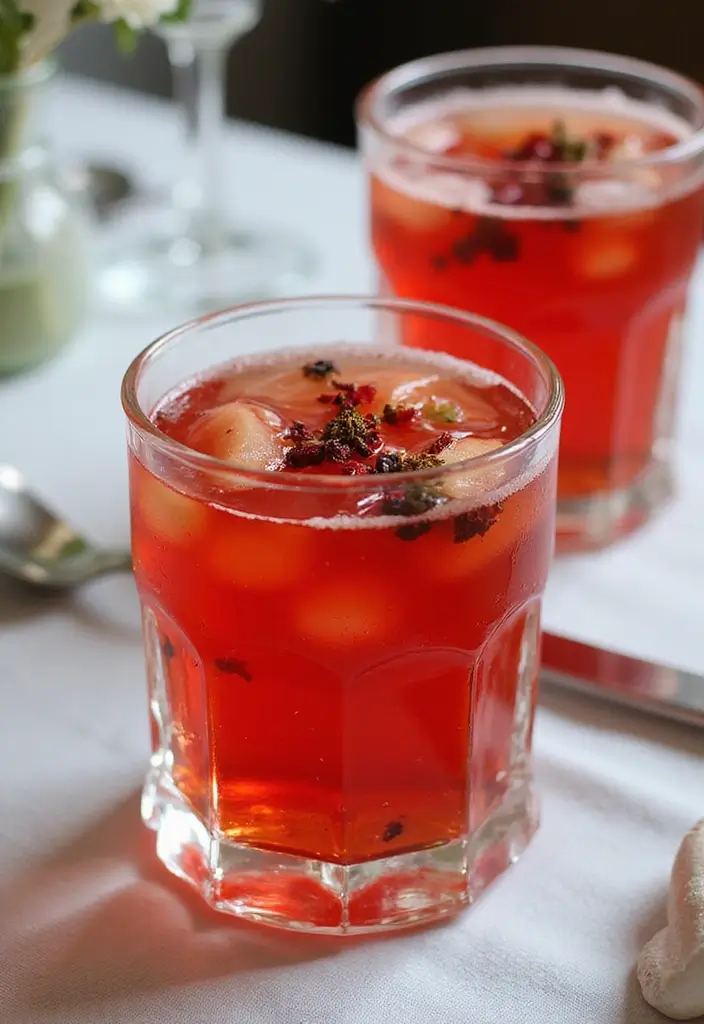 30 Green Tea Cocktail Recipes for Refreshing Evenings 46 30 Green Tea Cocktail Recipes for Refreshing Evenings - 8. Hibiscus Green Tea Cocktail