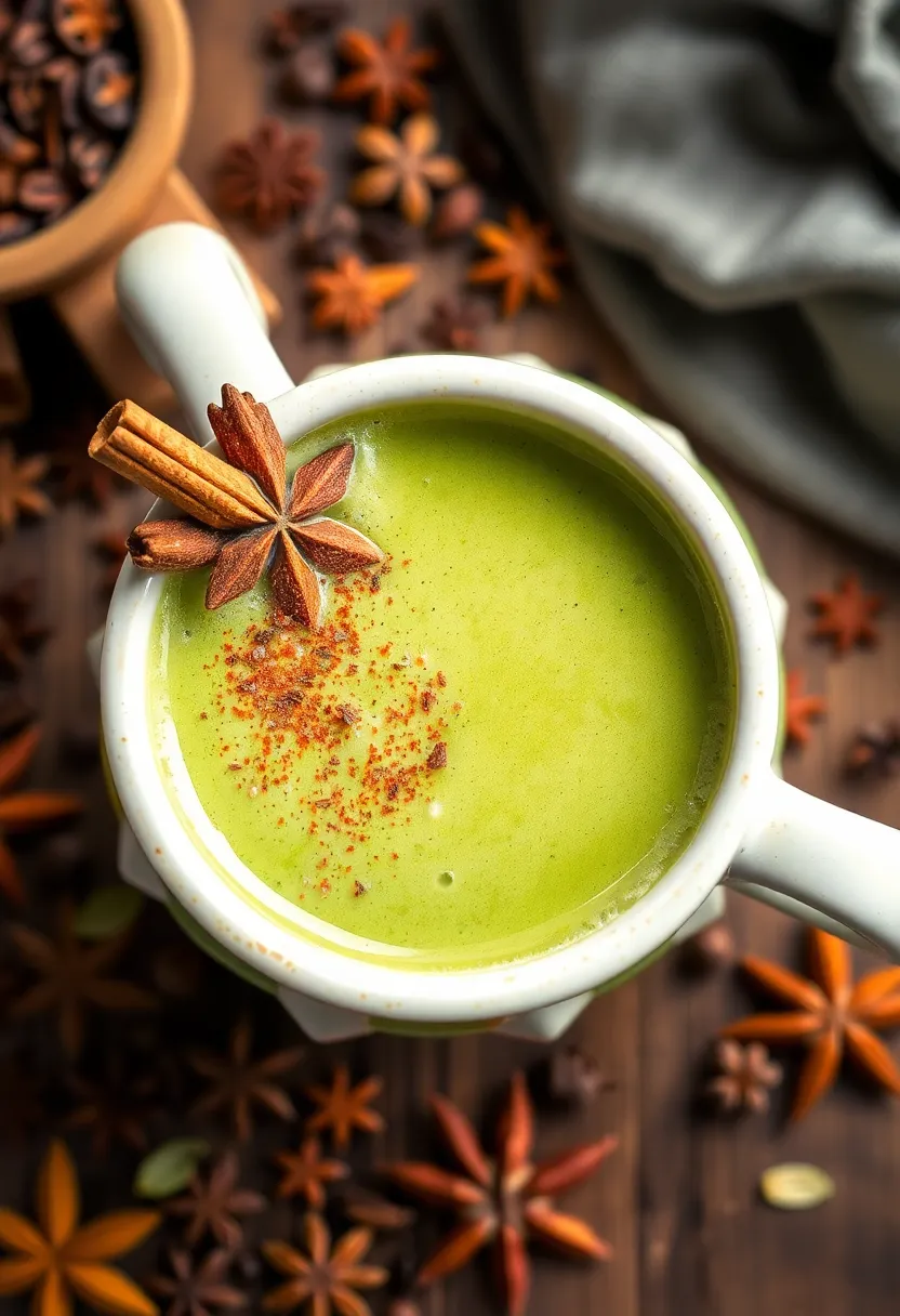 30 Green Tea Recipes for Fat Burning and Wellness - 10. Spiced Green Tea Latte