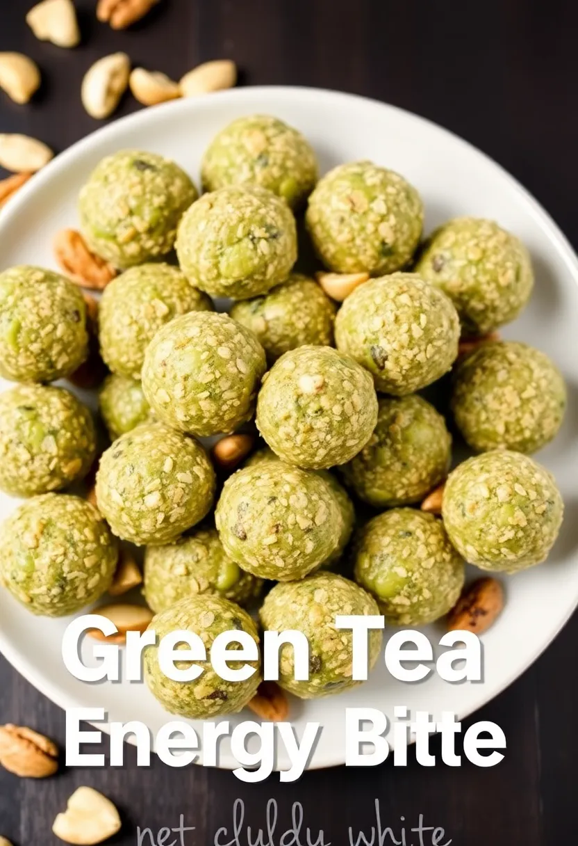 30 Green Tea Recipes for Fat Burning and Wellness - 18. Green Tea Energy Bites