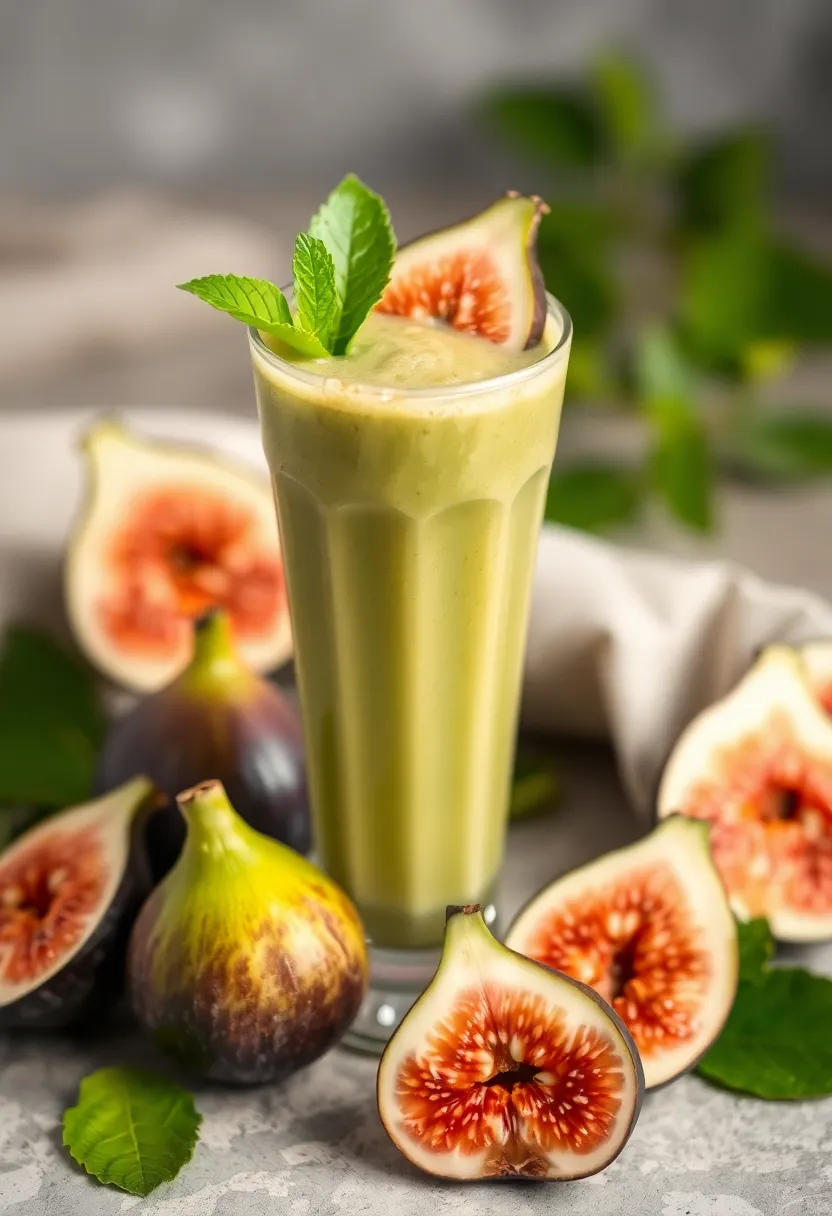 30 Green Tea Recipes for Fat Burning and Wellness - 19. Green Tea Fig Smoothie